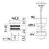 Paffoni Clic clac 1 1/4 Universal-Ablaufgarnitur aus mattschwarzem Messing ZSCA050NO Paffoni Clic clac 1 1/4 Universal-Ablaufgarnitur aus mattschwarzem Messing ZSCA050NO