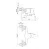 Paini Pilot Außenduscharmatur aus verchromtem Messing 04CR511P1 Paini Pilot Außenduscharmatur aus verchromtem Messing 04CR511P1