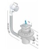 Bampi Röhrensiphon mit Klick-Klack-Verschluss PDVASC10 Bampi Röhrensiphon mit Klick-Klack-Verschluss PDVASC10