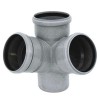 Bampi Doppelabzweig-Rohr 67,5 Grad aus PP D 110/110/110 mm BEASCG110 Bampi Doppelabzweig-Rohr 67,5 Grad aus PP D 110/110/110 mm BEASCG110