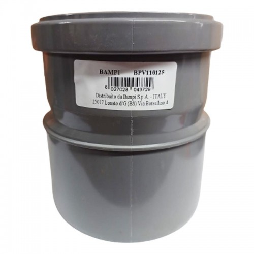 Bampi PVC-Anschluss mit Dichtung Durchmesser I 110/ A 125 mm BPV110125 Bampi PVC-Anschluss mit Dichtung Durchmesser I 110/ A 125 mm BPV110125