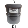 Bampi PVC-Anschluss mit Dichtung Durchmesser I 110/ A 125 mm BPV110125 Bampi PVC-Anschluss mit Dichtung Durchmesser I 110/ A 125 mm BPV110125