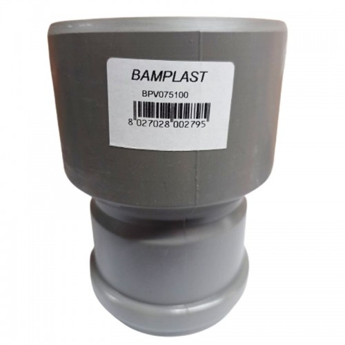 Bampi PVC-Anschluss mit Dichtung Durchmesser I 75/ A 100 mm BPV075100 Bampi PVC-Anschluss mit Dichtung Durchmesser I 75/ A 100 mm BPV075100