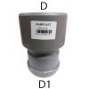 Bampi PVC-Anschluss mit Dichtung Durchmesser I 75/ A 100 mm BPV075100 Bampi PVC-Anschluss mit Dichtung Durchmesser I 75/ A 100 mm BPV075100