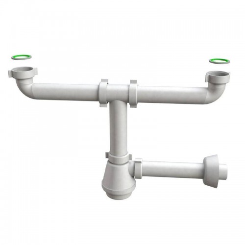 Bonomini 2-Wege-Siphon 1 1/2 weiß 1320CP40B0 Bonomini 2-Wege-Siphon 1 1/2 weiß 1320CP40B0