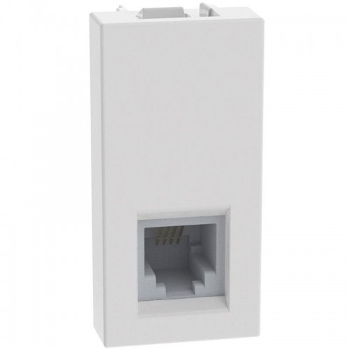 Bticino MatixGO RJ11-Telefonsteckdose Typ K10 1 Modul weiß JW4258RJ11 Bticino MatixGO RJ11-Telefonsteckdose Typ K10 1 Modul weiß JW4258RJ11