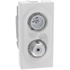 Bticino MatixGO TV-SAT Steckdose 1 Modul weiß JW4214D Bticino MatixGO TV-SAT Steckdose 1 Modul weiß JW4214D