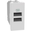 Bticino MatixGO 15W USB-Ladegerät mit 2 Typ-A-Anschlüssen weiß JW4191AA Bticino MatixGO 15W USB-Ladegerät mit 2 Typ-A-Anschlüssen weiß JW4191AA