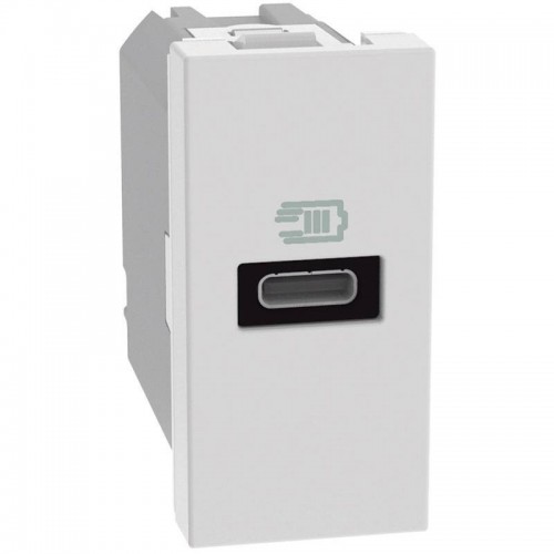 Bticino MatixGO 20W USB-Ladegerät mit 1 Typ-C-Anschluss weiß JW4192C Bticino MatixGO 20W USB-Ladegerät mit 1 Typ-C-Anschluss weiß JW4192C