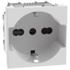 Bticino MATIXGO Schuko-Steckdose P40 2 Module weiß JW4140A16 Bticino MATIXGO Schuko-Steckdose P40 2 Module weiß JW4140A16