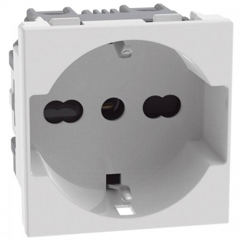 Bticino MATIXGO Schuko-Steckdose P40 2 Module weiß JW4140A16 Bticino MATIXGO Schuko-Steckdose P40 2 Module weiß JW4140A16