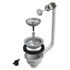 Bonomini Ablaufgarnitur Spüle mit rundem Überlauf 1 1/2 Messing 1975LX64B0 Bonomini Ablaufgarnitur Spüle mit rundem Überlauf 1 1/2 Messing 1975LX64B0