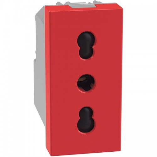 Bticino MatixGO zweipolige Steckdose 16A 2P+E P17/11 rot J4180R Bticino MatixGO zweipolige Steckdose 16A 2P+E P17/11 rot J4180R