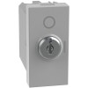Bticino MatixGO Schlüsselschalter 2P 10AX 1 Modul grau JG4012 Bticino MatixGO Schlüsselschalter 2P 10AX 1 Modul grau JG4012