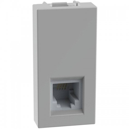 Bticino MatixGO RJ11-Telefonsteckdose Typ K10 1 Modul grau JG4258RJ11 Bticino MatixGO RJ11-Telefonsteckdose Typ K10 1 Modul grau JG4258RJ11