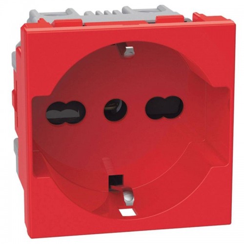 Bticino MATIXGO Schuko-Steckdose P40 2 Module rot J4140A16R Bticino MATIXGO Schuko-Steckdose P40 2 Module rot J4140A16R