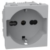 Bticino MATIXGO Schuko-Steckdose P40 2 Module grau JG4140A16 Bticino MATIXGO Schuko-Steckdose P40 2 Module grau JG4140A16
