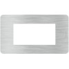 Bticino MatixGO Effects Abdeckrahmen 4 Module Aluminium JA4804EA Bticino MatixGO Effects Abdeckrahmen 4 Module Aluminium JA4804EA
