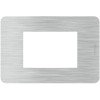 Bticino MatixGO Effects Abdeckrahmen 3 Module Aluminium JA4803EA Bticino MatixGO Effects Abdeckrahmen 3 Module Aluminium JA4803EA