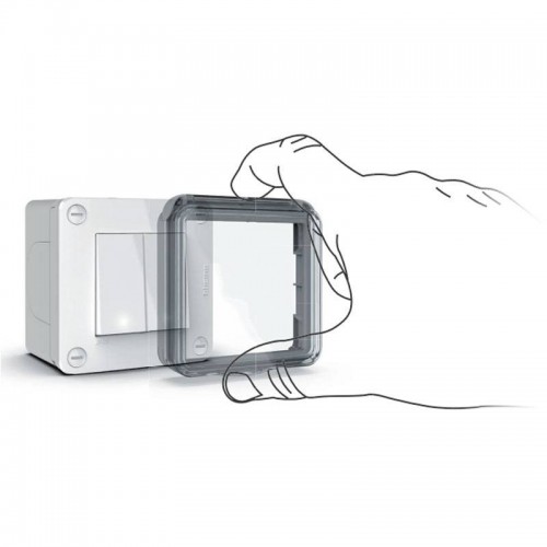 Abdeckung für Bticino MatixGO IP55 Idrobox 2 Module 28402C Abdeckung für Bticino MatixGO IP55 Idrobox 2 Module 28402C