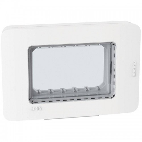 Bticino MatixGO IP55 wasserdichte Abdeckung 3 Module weiß 28603W Bticino MatixGO IP55 wasserdichte Abdeckung 3 Module weiß 28603W