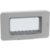 Bticino MatixGO IP55 wasserdichte Abdeckung 4 Module grau 28604G Bticino MatixGO IP55 wasserdichte Abdeckung 4 Module grau 28604G