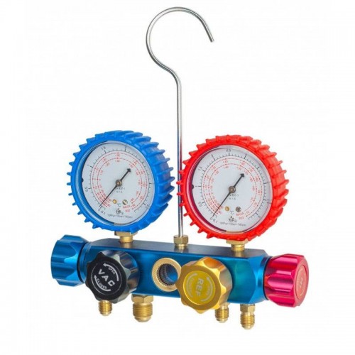 Mgf Tools Manometer 4-Wege 5/16 für Klimaanlagen mit 3 Schläuchen 930795 Mgf Tools Manometer 4-Wege 5/16 für Klimaanlagen mit 3 Schläuchen 930795