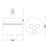 Keramik-Kartusche für GTL-Mischer D 49 mm H 79 mm 818000PBRFU