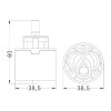 Keramik-Kartusche GTL-Mischer D 38,5 mm H 60 mm 818000PBCR38