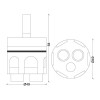 Keramik-Kartusche für GTL-Mischer D 49 mm H 84 mm 818000PBRFA Keramik-Kartusche für GTL-Mischer D 49 mm H 84 mm 818000PBRFA