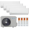 Clivet EZCool Inverter Viersplit Klimaanlage 9+9+9+9BTU R32 A++/A+ Clivet EZCool Inverter Viersplit Klimaanlage 9+9+9+9BTU R32 A++/A+
