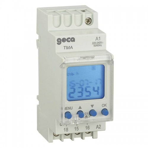 Geca astronomische Zeitschaltuhr TMA 1GG/7GG/365GG 2 din Module 32152110 Geca astronomische Zeitschaltuhr TMA 1GG/7GG/365GG 2 din Module 32152110