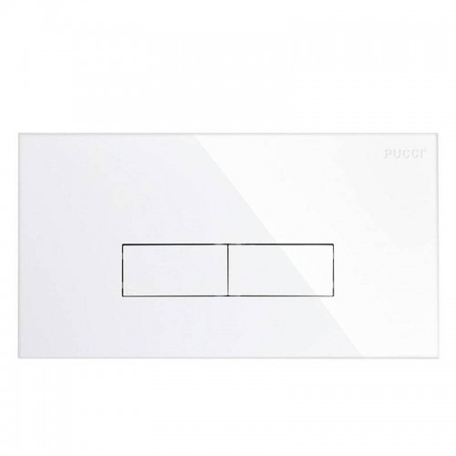 Pucci Eco Slim Betätigungsplatte 2 Mengen-Spülung 28x18cm weiß 80179580 Pucci Eco Slim Betätigungsplatte 2 Mengen-Spülung 28x18cm weiß 80179580