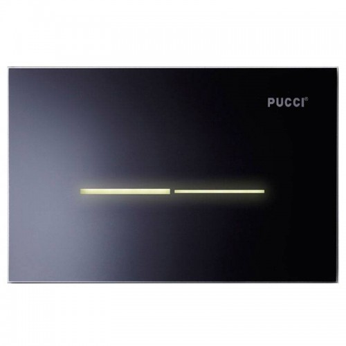 Pucci Eco Sfioro Betätigungsplatte für Spülkästen Schwarzglas 80140003 Pucci Eco Sfioro Betätigungsplatte für Spülkästen Schwarzglas 80140003
