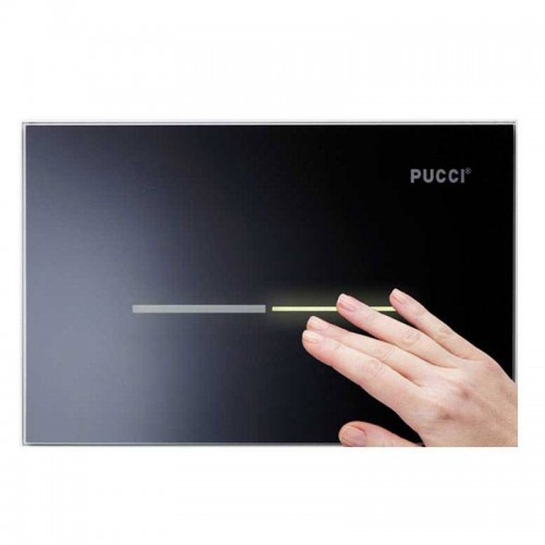 Pucci Eco Sfioro Betätigungsplatte für Spülkästen Schwarzglas 80140003 Pucci Eco Sfioro Betätigungsplatte für Spülkästen Schwarzglas 80140003