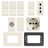 Abb Zenit KIT Starter Home weiße Serie mit kostenlosen Abdeckrahmen weiß Abb Zenit KIT Starter Home weiße Serie mit kostenlosen Abdeckrahmen weiß