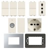 Abb Zenit KIT Starter Home weiße Serie mit kostenlosen Silbern-Abdeckrahmen Abb Zenit KIT Starter Home weiße Serie mit kostenlosen Silbern-Abdeckrahmen