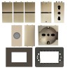 Abb Zenit KIT Starter Home champagnerfarbige Serie mit kostenlosen Anthrazit-Abdeckrahmen Abb Zenit KIT Starter Home champagnerfarbige Serie mit kostenlosen Anthrazit-Abdeckrahmen