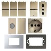 Abb Zenit KIT Starter Home champagnerfarbige Serie mit kostenlosen Silbern-Abdeckrahmen Abb Zenit KIT Starter Home champagnerfarbige Serie mit kostenlosen Silbern-Abdeckrahmen