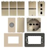 Abb Zenit KIT Starter Home champagnerfarbige Serie mit kostenlosen Champagner-Abdeckrahmen Abb Zenit KIT Starter Home champagnerfarbige Serie mit kostenlosen Champagner-Abdeckrahmen