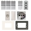 Abb Zenit KIT Starter Home silberne Serie mit kostenlosen weiß Abdeckrahmen Abb Zenit KIT Starter Home silberne Serie mit kostenlosen weiß Abdeckrahmen