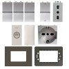 Abb Zenit KIT Starter Home silberne Serie mit kostenlosen anthrazitgrau Abdeckrahmen Abb Zenit KIT Starter Home silberne Serie mit kostenlosen anthrazitgrau Abdeckrahmen