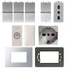 Abb Zenit KIT Starter Home silberne Serie mit kostenlosen Silbern-Abdeckrahmen Abb Zenit KIT Starter Home silberne Serie mit kostenlosen Silbern-Abdeckrahmen