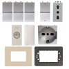 Abb Zenit KIT Starter Home silberne Serie mit kostenlosen Champagner-Abdeckrahmen Abb Zenit KIT Starter Home silberne Serie mit kostenlosen Champagner-Abdeckrahmen