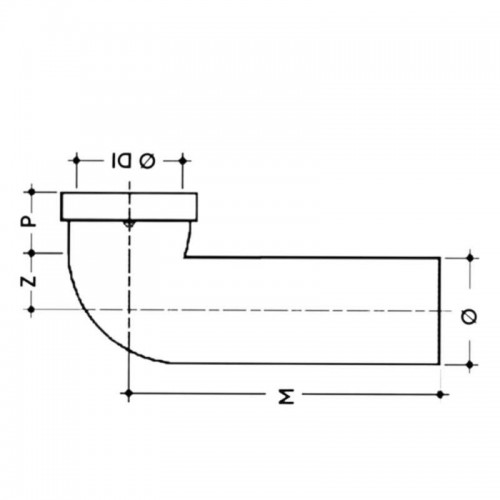 Winkelstück lang A/I für Redi WC Durchmesser 100 mm weiß CTW33NI Winkelstück lang A/I für Redi WC Durchmesser 100 mm weiß CTW33NI