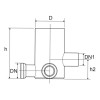 Redi hoher Bodenablauf Durchmesser 100x40 mm grau Z9511P8 Redi hoher Bodenablauf Durchmesser 100x40 mm grau Z9511P8
