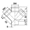 Redi T-Stück 45 Grad A/I Durchmesser 100/40/40 mm schwarz 04150P8 Redi T-Stück 45 Grad A/I Durchmesser 100/40/40 mm schwarz 04150P8