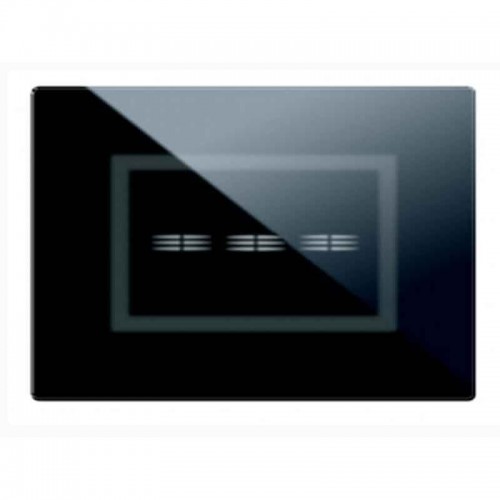 Abdeckrahmen Ave Touch glas 3 module Für 3 bedienelemente versenkbare farbe Schwarz hochglanz-finish 44PVTC3NAL Abdeckrahmen Ave Touch glas 3 module Für 3 bedienelemente versenkbare farbe Schwarz hochglanz-finish 44PVTC3NAL