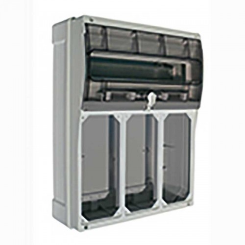 Palazzoli 16 DIN-Module Schaltschrank mit 3 vertikalen Steckdosen IP67 Palazzoli 16 DIN-Module Schaltschrank mit 3 vertikalen Steckdosen IP67