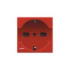 Bticino Axolute Schuko 10/16A Rote Steckdose H4140/16R Bticino Axolute Schuko 10/16A Rote Steckdose H4140/16R